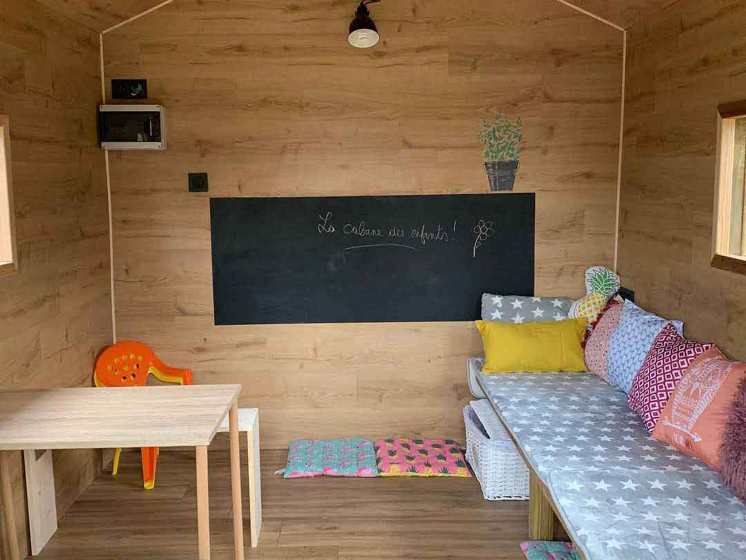 cabane pour enfants camping 4 étoiles Pyrénées Orientales